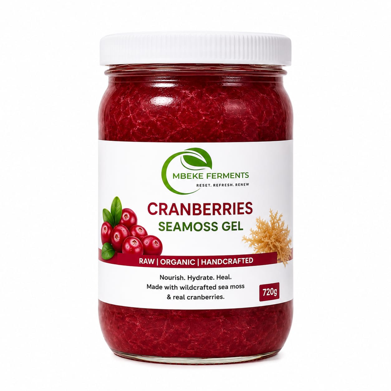 Cranberry  Sea Moss Gel